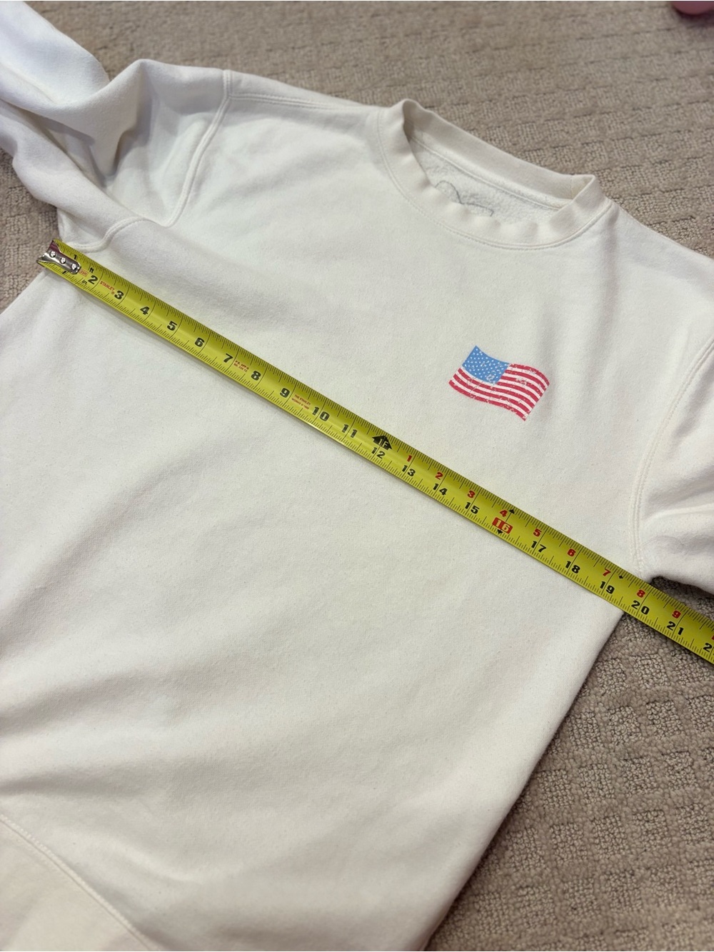 Living Fully Co Mallory Ervin I Love America Patriotic Crewneck Sweatshirt Small - Picture 8 of 8